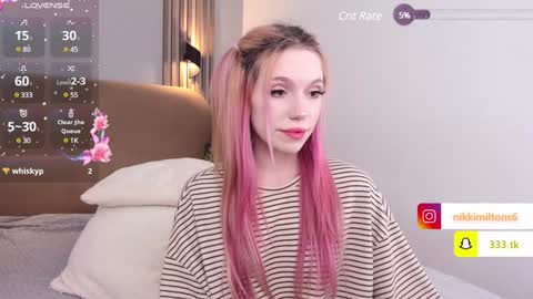 Snapshot of nikkimiltons chatting on December 8, 5:39 am Nikki online show from December 8, 5:39 am