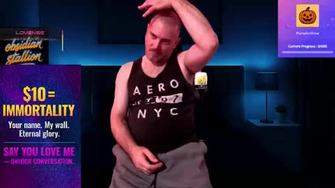 Snapshot of obsidian_stallion chatting on October 19, 6:30 pm Obsidian stallion online show from October 19, 6:30 pm