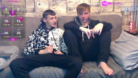 Max tall dark-haired guy with tattoos and Phil blond-haired online show from April 5, 1:14 am