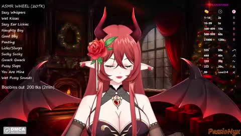 Snapshot of passionyx chatting on December 16, 10:56 pm Succubus Nyx online show from December 16, 10:56 pm