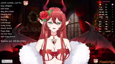 Snapshot of passionyx chatting on December 21, 1:26 am Succubus Nyx online show from December 21, 1:26 am