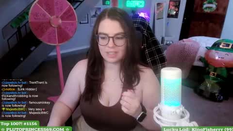 Snapshot of plutoprincess69 chatting on March 9, 6:06 am Pluto Princess online show from March 9, 6:06 am