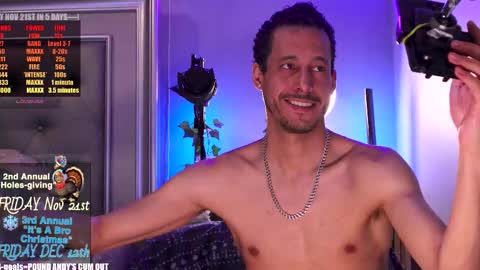 Snapshot of prosbate chatting on November 17, 1:44 am Andy Conda ITS A BRO CHRISTMAS PARTY FRIDAY DECEMBER 13TH 9pm est - LATE Mark Your Calendar online show from November 17, 1:44 am