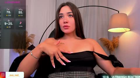 Snapshot of pussy__warrior chatting on December 6, 5:00 pm Eva please thumbs up me online show from December 6, 5:00 pm