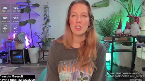 Snapshot of rach_oneill chatting on February 6, 7:18 pm Rach ONeill online show from February 6, 7:18 pm