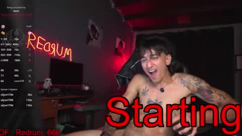 Snapshot of redrum_696 chatting on November 18, 6:12 pm Red online show from November 18, 6:12 pm