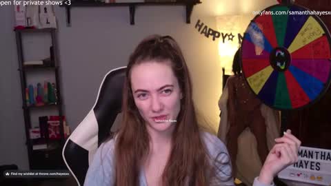 The Real Samantha Hayes haha  online show from January 14, 5:30 am