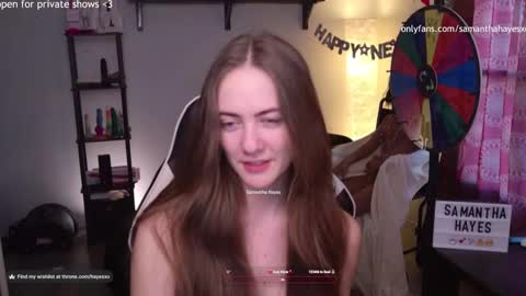 The Real Samantha Hayes haha  online show from January 17, 10:01 pm