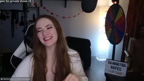 The Real Samantha Hayes haha  online show from February 20, 3:56 am