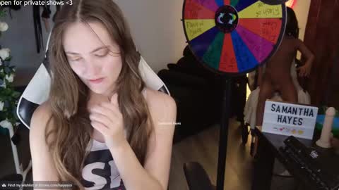 The Real Samantha Hayes haha  online show from February 25, 1:30 am