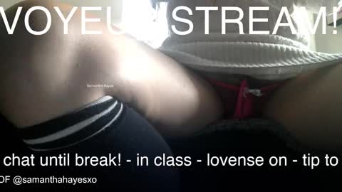 The Real Samantha Hayes haha  online show from December 5, 7:32 pm