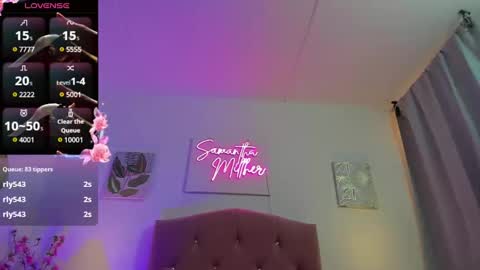 Snapshot of samanthamillher1 chatting on March 5, 3:18 pm Samy  online show from March 5, 3:18 pm