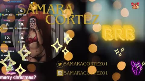 Snapshot of samaracortez chatting on December 30, 10:45 pm Sammy online show from December 30, 10:45 pm