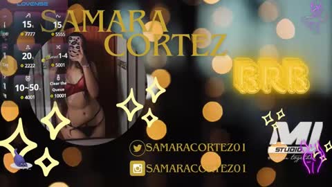 Snapshot of samaracortez chatting on January 17, 10:45 pm Sammy online show from January 17, 10:45 pm