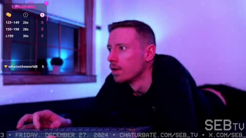 Snapshot of seb_tv chatting on December 27, 8:02 am Sebastian online show from December 27, 8:02 am