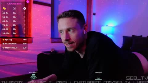 Snapshot of seb_tv chatting on January 3, 4:22 am Sebastian online show from January 3, 4:22 am