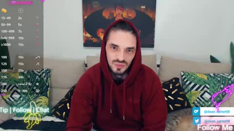 Snapshot of secret_sir chatting on February 19, 2:33 am Dean Carter online show from February 19, 2:33 am