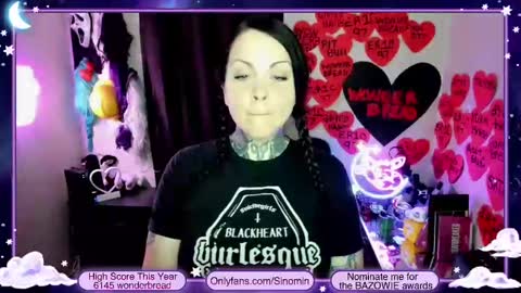 Snapshot of sinominx chatting on February 25, 1:30 am Sinomin online show from February 25, 1:30 am