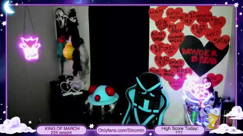 Snapshot of sinominx chatting on March 9, 3:43 am Sinomin online show from March 9, 3:43 am