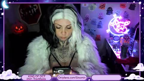 Snapshot of sinominx chatting on October 28, 1:53 am Sinomin online show from October 28, 1:53 am