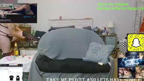 Snapshot of slytherinmylf23 chatting on October 12, 3:27 am Rachel Lawrence online show from October 12, 3:27 am