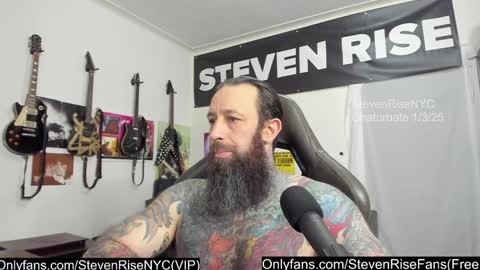 Snapshot of stevenrisenyc chatting on January 4, 4:01 am StevenRiseNYC online show from January 4, 4:01 am