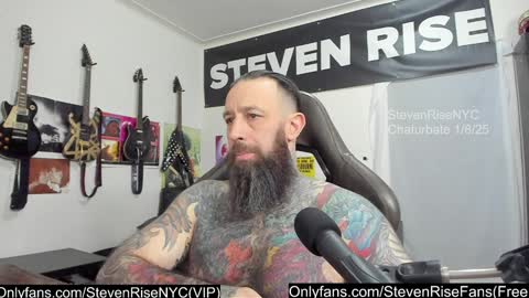 Snapshot of stevenrisenyc chatting on January 9, 2:54 am StevenRiseNYC online show from January 9, 2:54 am