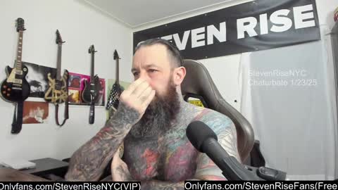 Snapshot of stevenrisenyc chatting on January 24, 1:56 am StevenRiseNYC online show from January 24, 1:56 am