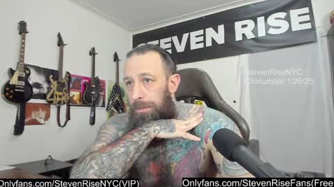 Snapshot of stevenrisenyc chatting on January 27, 2:10 am StevenRiseNYC online show from January 27, 2:10 am