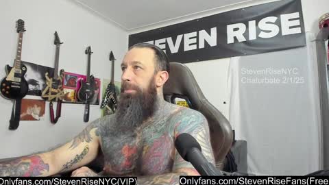 Snapshot of stevenrisenyc chatting on February 1, 2:13 pm StevenRiseNYC online show from February 1, 2:13 pm