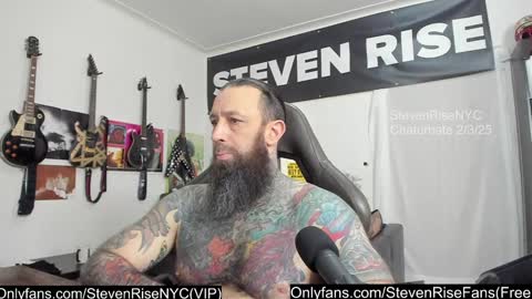 Snapshot of stevenrisenyc chatting on February 3, 8:57 pm StevenRiseNYC online show from February 3, 8:57 pm