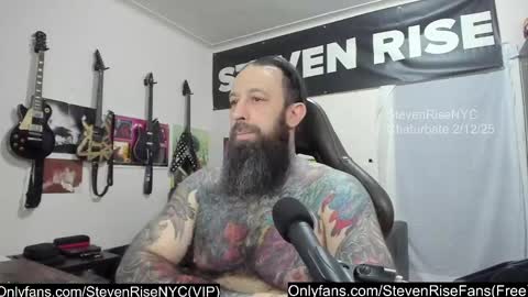 Snapshot of stevenrisenyc chatting on February 12, 1:27 pm StevenRiseNYC online show from February 12, 1:27 pm