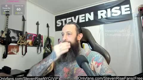 Snapshot of stevenrisenyc chatting on February 26, 4:03 am StevenRiseNYC online show from February 26, 4:03 am