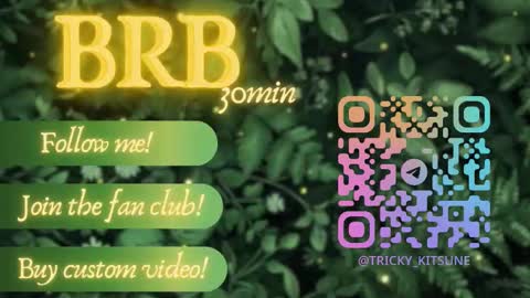 trickykitsune online show from October 16, 12:06 pm