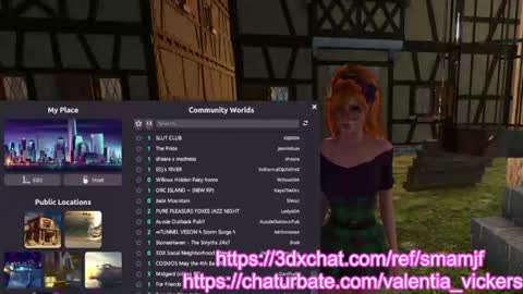 Snapshot of valentia_vickers chatting on May 4, 5:58 am Valentia online show from May 4, 5:58 am