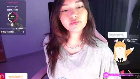 Snapshot of valeribell1 chatting on March 11, 3:26 am Valeri online show from March 11, 3:26 am