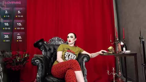 Snapshot of venenaschwarz chatting on December 3, 4:49 pm MISTRESS online show from December 3, 4:49 pm