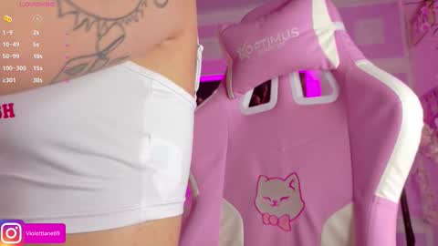 Snapshot of violettlane chatting on December 21, 1:18 pm Violeta online show from December 21, 1:18 pm