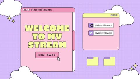 Snapshot of violetttflowers chatting on March 9, 1:48 pm Violet Flowers online show from March 9, 1:48 pm