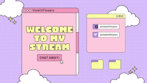 Snapshot of violetttflowers chatting on November 3, 2:02 am Violet Flowers online show from November 3, 2:02 am