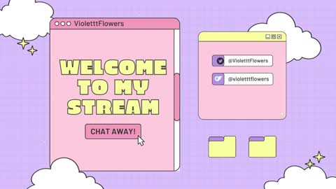 Snapshot of violetttflowers chatting on December 1, 1:43 am Violet Flowers online show from December 1, 1:43 am