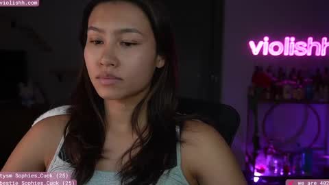 Snapshot of violishh chatting on February 16, 2:09 am follow me on twitter violishh and ig violishh  online show from February 16, 2:09 am