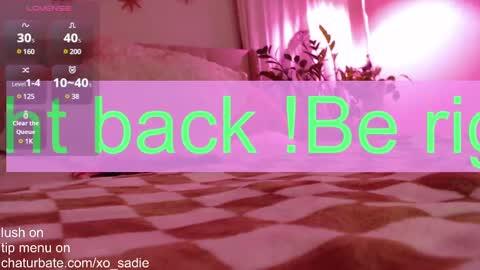 Snapshot of xo_sadie chatting on January 19, 6:31 am Xo Sadie online show from January 19, 6:31 am