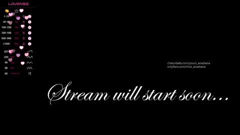 Snapshot of yours_anastasia chatting on January 3, 9:36 pm Anastasia online show from January 3, 9:36 pm