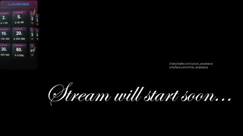 Snapshot of yours_anastasia chatting on March 3, 8:00 pm Anastasia online show from March 3, 8:00 pm