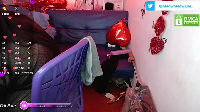 MeowMeowZoe online show from February 20, 9:22 am