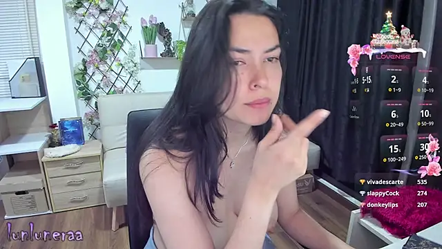 Snapshot of Lunlunera chatting on January 6, 9:19 am Lunlunera online show from January 6, 9:19 am