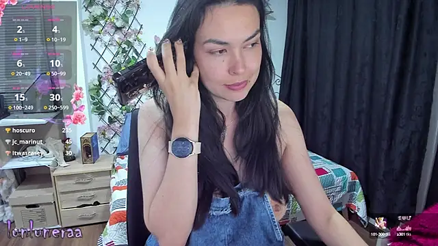 Snapshot of Lunlunera chatting on January 25, 7:38 am Lunlunera online show from January 25, 7:38 am