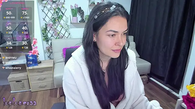 Snapshot of Lunlunera chatting on February 7, 9:58 am Lunlunera online show from February 7, 9:58 am