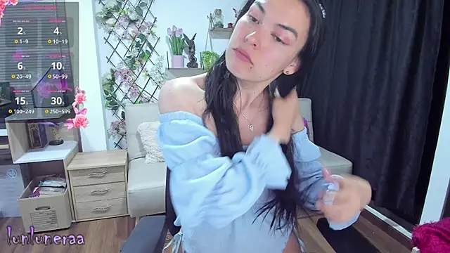 Snapshot of Lunlunera chatting on February 19, 2:33 am Lunlunera online show from February 19, 2:33 am